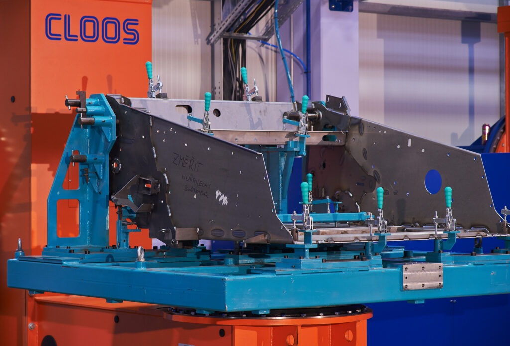 CLOOS robotic welding system in operation at Agrostroj agricultural equipment manufacturer
