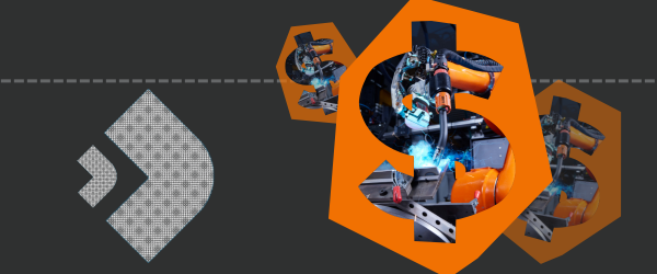 CLOOS robotic welding ROI and cost reduction infographic