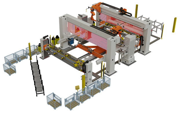 CLOOS engineered welding automation solution concept illustration