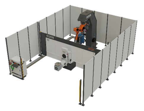 CLOOS DA-2200 double-axis positioner for robotic welding automation