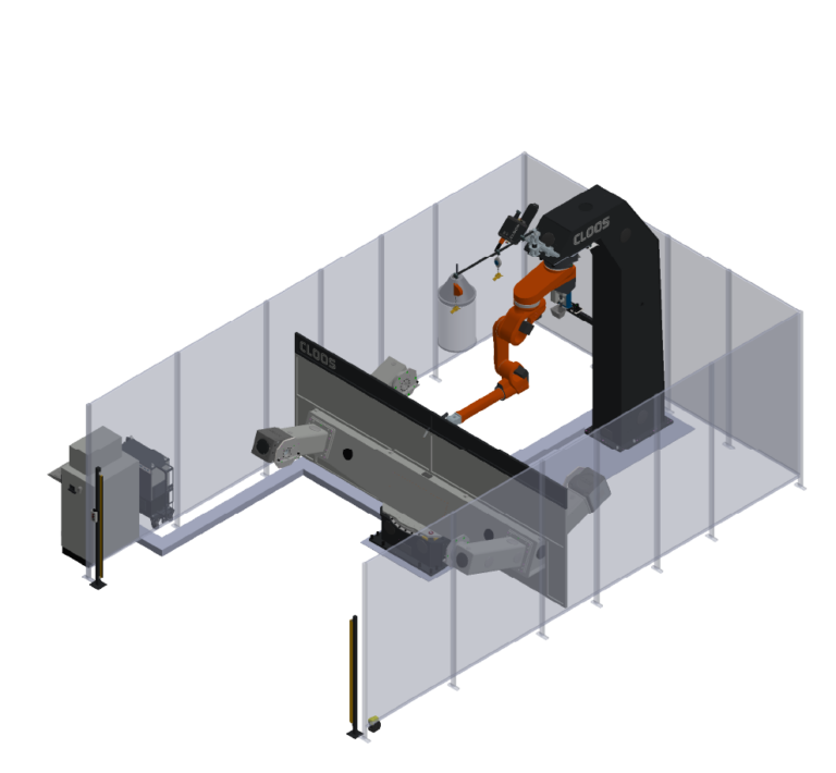 CLOOS HS-2200 headstock positioner for robotic welding automation