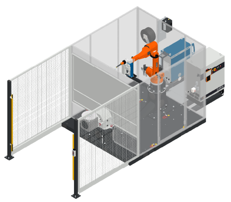 CLOOS DA-550 dual-axis positioner for robotic welding
